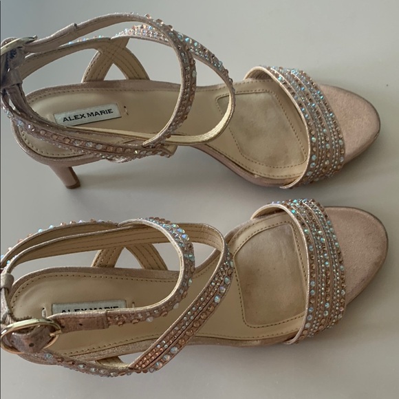 Alex Marie Tan Heels Elegant Strappy Design - Picture 2 of 7